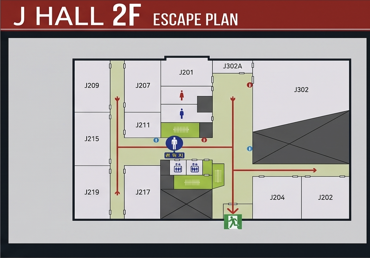 J Hall 2F floor plan